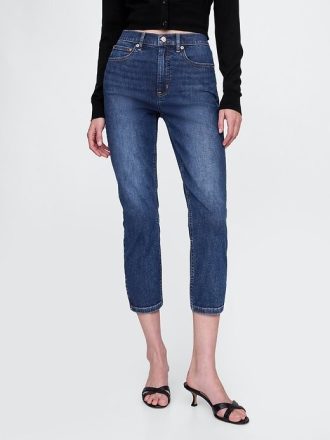 Jeans Capri a vita alta
