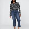 Jeans Capri a vita alta Jeans Capri a vita alta