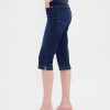 Jeans Capri a vita alta e cropped