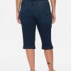 Jeans Capri a vita alta e cropped