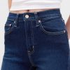 Jeans Capri a vita alta e cropped