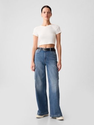 Jeans cargo a gamba larga High Stride