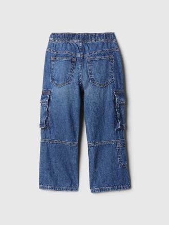 Jeans cargo larghi per neonati e bambini