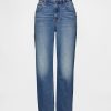 Jeans crop rilassati a vita media Jeans crop rilassati a vita media