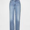 Jeans crop rilassati a vita media Jeans crop rilassati a vita media