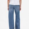 Jeans crop rilassati ultra morbidi a vita media per bambini Jeans crop rilassati ultra morbidi a vita media per bambini