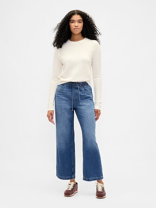 Jeans crop rilassati UltraSoft a vita bassa Jeans crop rilassati UltraSoft a vita bassa