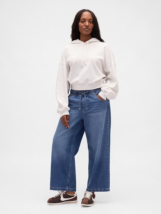 Jeans crop rilassati UltraSoft a vita bassa Jeans crop rilassati UltraSoft a vita bassa