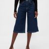 Jeans culotte a vita alta