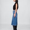 Jeans culotte in denim a vita alta Jeans culotte in denim a vita alta