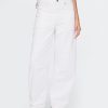 Jeans da carpentiere a vita alta