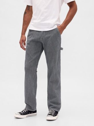 Jeans da carpentiere dritti e rilassati