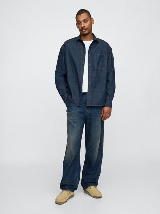Jeans da carpentiere larghi e morbidissimi