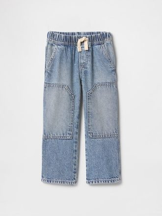 Jeans da carpentiere larghi ultra morbidi per neonati e bambini
