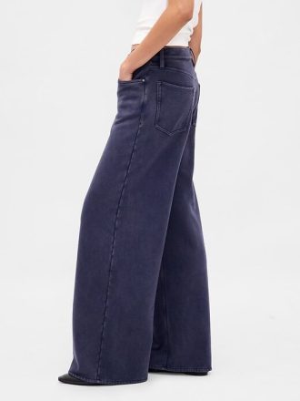 Jeans da tuta larghi in French Terry pesante