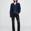 Jeans dritti e a vita alta