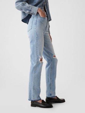 Jeans dritti e a vita alta