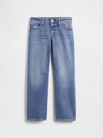 Jeans dritti e rilassati a vita bassa per bambini