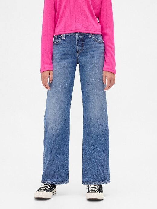 Jeans dritti e rilassati a vita bassa per bambini Jeans dritti e rilassati a vita bassa per bambini