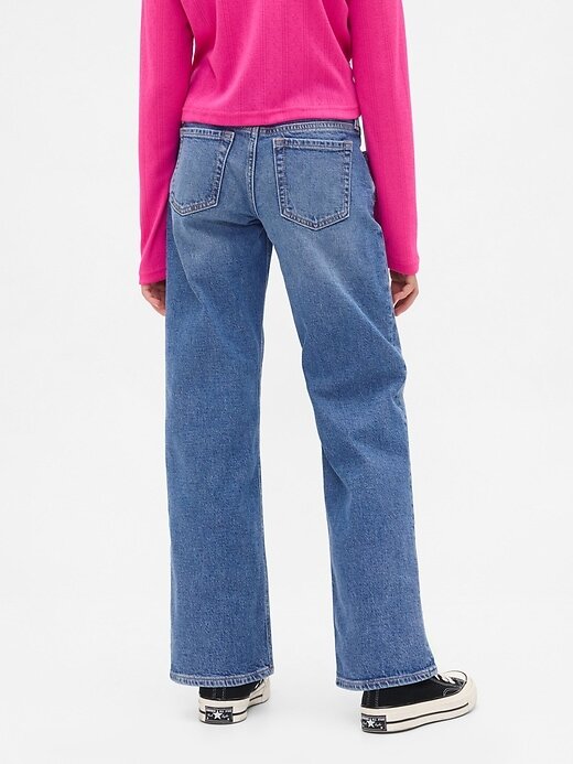 Jeans dritti e rilassati a vita bassa per bambini Jeans dritti e rilassati a vita bassa per bambini