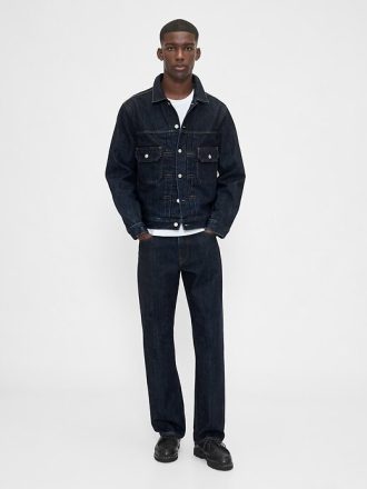 Jeans dritti e rilassati pesanti