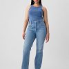 Jeans dritti rigidi a vita alta anni ’90