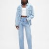 Jeans dritti rilassati a vita alta Jeans dritti rilassati a vita alta