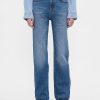 Jeans dritti rilassati a vita alta