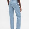 Jeans dritti rilassati a vita alta Jeans dritti rilassati a vita alta