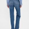 Jeans dritti rilassati a vita alta