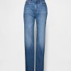 Jeans dritti rilassati a vita alta