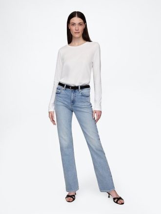 Jeans dritti slim a vita alta anni ’90