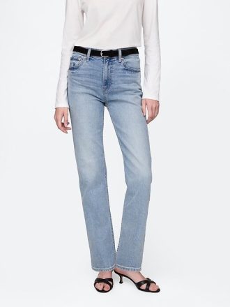 Jeans dritti slim a vita alta anni ’90