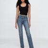 Jeans dritti slim anni ’90 a vita alta incrociati Jeans dritti slim anni ’90 a vita alta incrociati