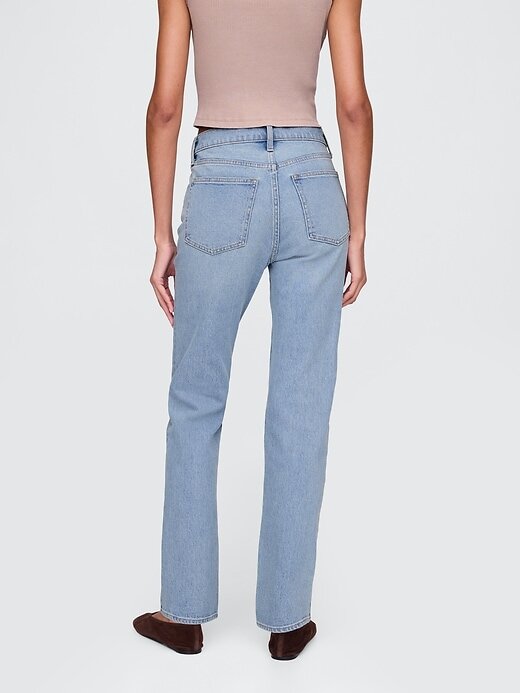 Jeans dritti slim anni ’90 a vita alta incrociati Jeans dritti slim anni ’90 a vita alta incrociati