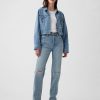 Jeans dritti slim rigidi a vita alta anni ’90 Jeans dritti slim rigidi a vita alta anni ’90