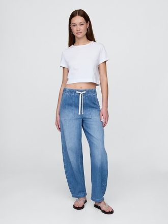 Jeans Easy Barrel a vita alta