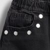 Jeans Easy Barrel a vita alta con borchie per bambini