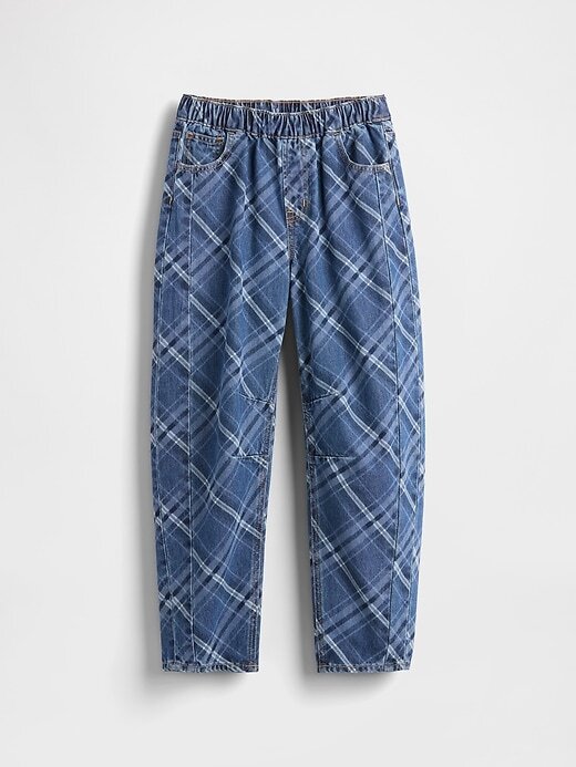 Jeans Easy Barrel a vita alta per bambini Jeans Easy Barrel a vita alta per bambini