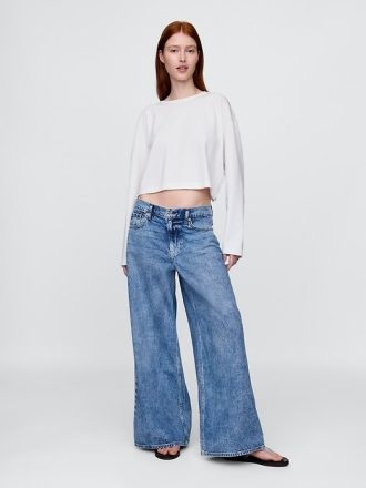 Jeans extra larghi a vita bassa