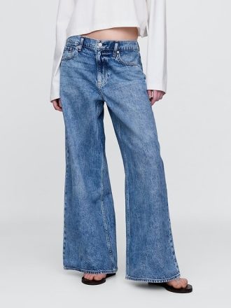 Jeans extra larghi a vita bassa