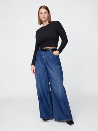 Jeans extra larghi a vita bassa