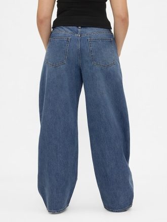 Jeans larghi a vita alta