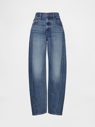 Jeans larghi a vita alta