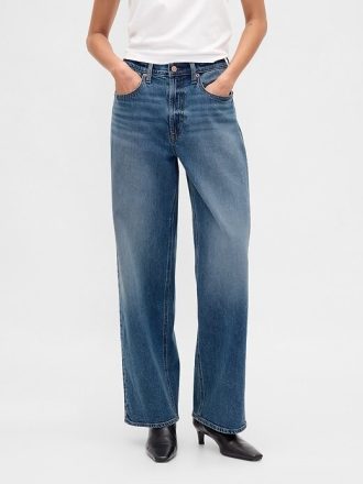 Jeans larghi a vita alta anni ’90