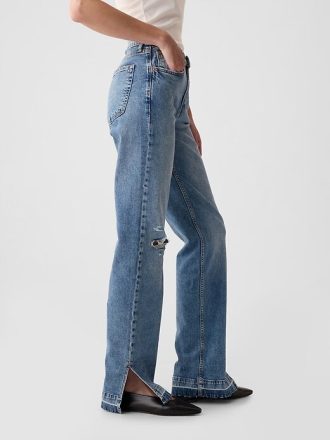 Jeans larghi anni ’90 a vita media
