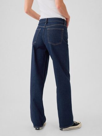 Jeans larghi anni ’90 a vita media