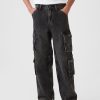 Jeans larghi cargo doppi per bambini