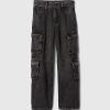 Jeans larghi cargo doppi per bambini