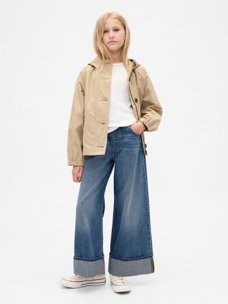 Jeans larghi e comodi a vita bassa per bambini